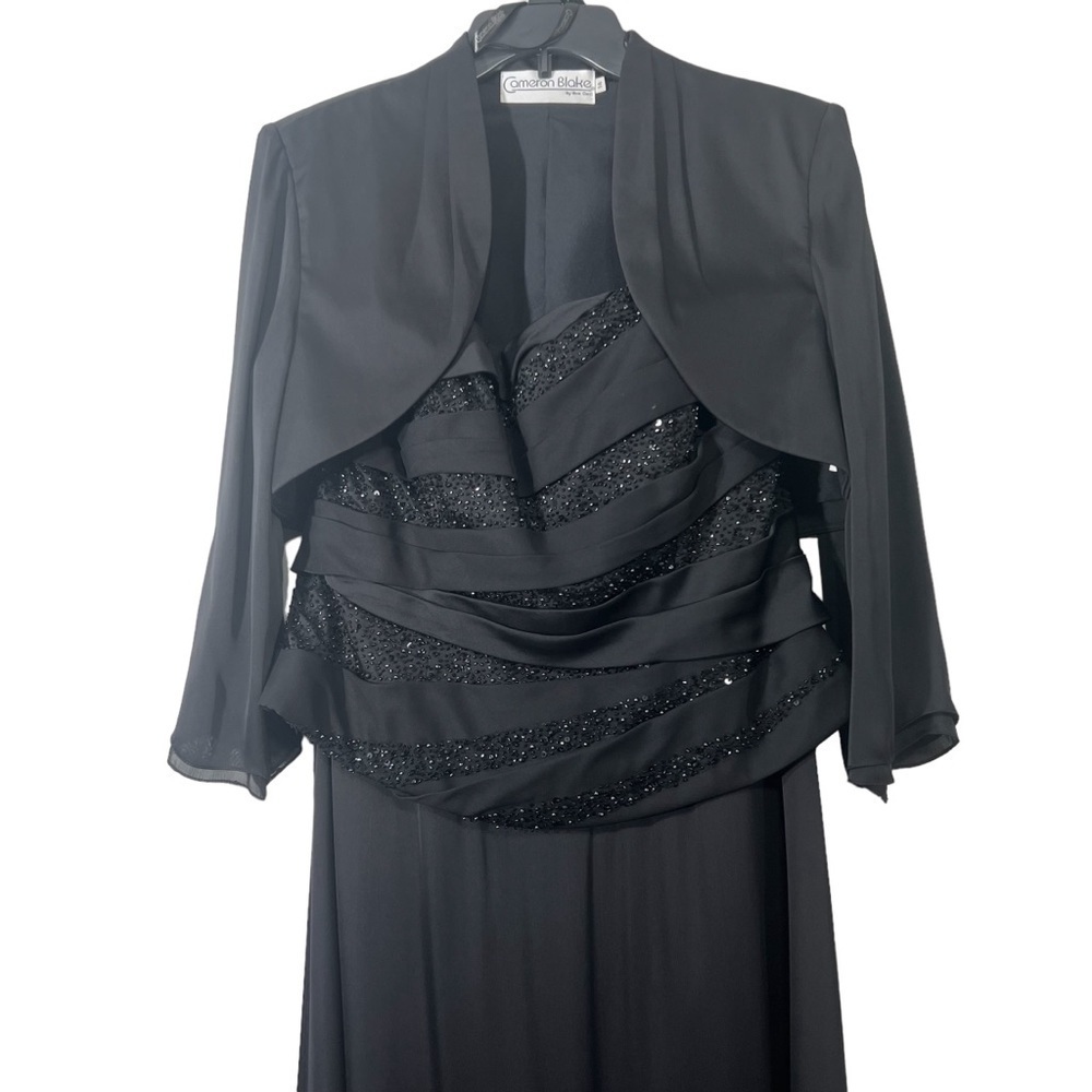 Cameron Blake by Mon Cheri  Style 213633 - Elegant Wedding Dresses Black  -14 - Picture 4 of 11